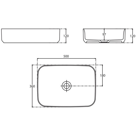 Раковина-чаша Allen Brau Fantasy 50 см 4.11021.31, чёрный матовый - фото 16