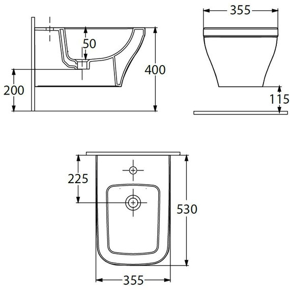 Биде подвесное Allen Brau Infinity 4.21014.20 - фото 15