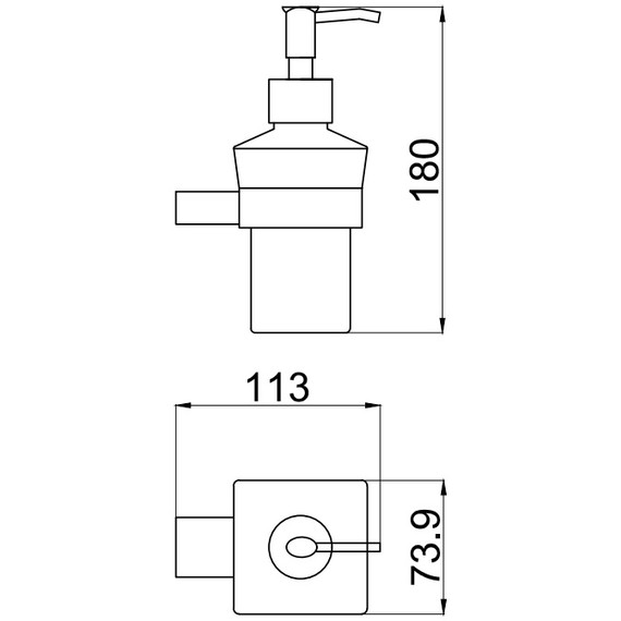 Дозатор для жидкого мыла Allen Brau Infinity 6.21006-31, цвет белый/чёрный матовый - фото 5