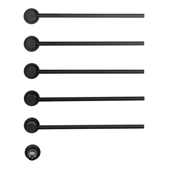 Полотенцесушитель электрический Wonzon & Woghand München П5 524x670 мм WW-A355-MB, чёрный - фото 2