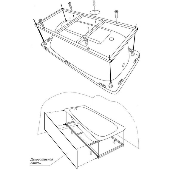 Усиленная рама для ванн Riho - фото 2