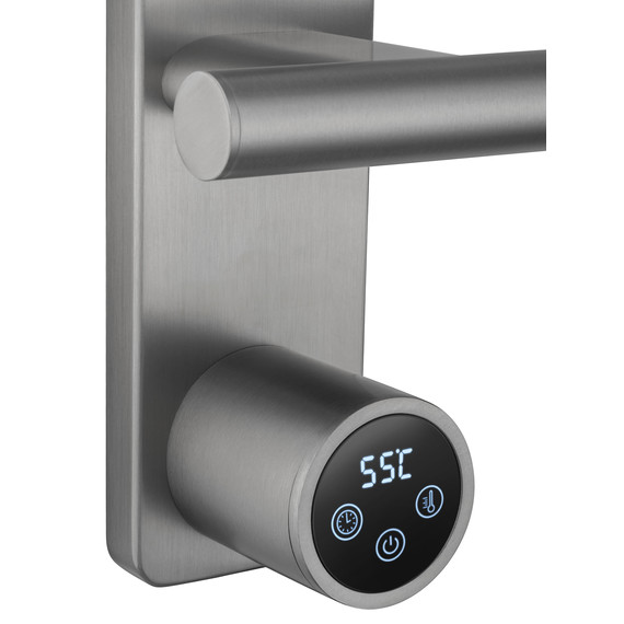 Полотенцесушитель электрический Wonzon & Woghand Nürnberg П2 310x520 мм WW-AL342-BR, никель - фото 4