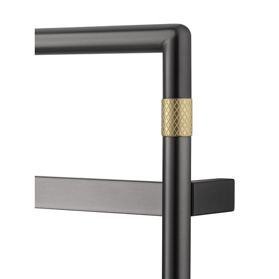 Полотенцесушитель электрический Wonzon & Woghand Köln П5 450x582 мм WW-A6014-GM, темный графит - фото 2