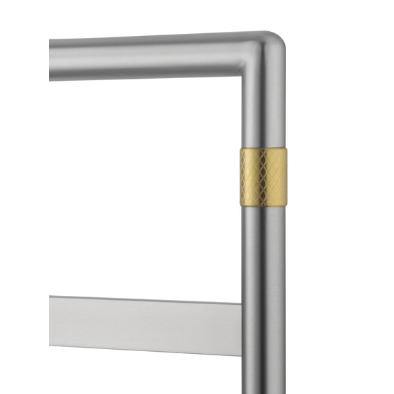 Полотенцесушитель электрический Wonzon & Woghand Köln П7 450x862 мм WW-A6016-BR, никель - фото 3