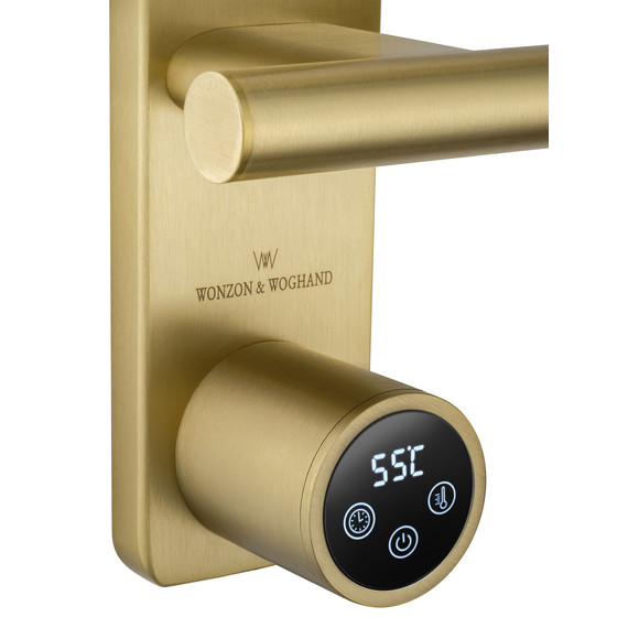 Полотенцесушитель электрический Wonzon & Woghand Nürnberg П9 520x904 мм WW-AL349-BG, золото - фото 3