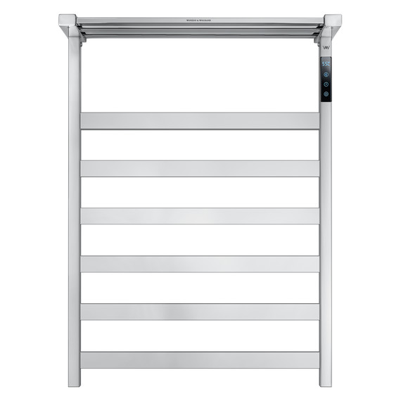 Полотенцесушитель электрический Wonzon & Woghand Frankfurt с полкой П7 450x640 мм WW-A1026-CR - фото 2