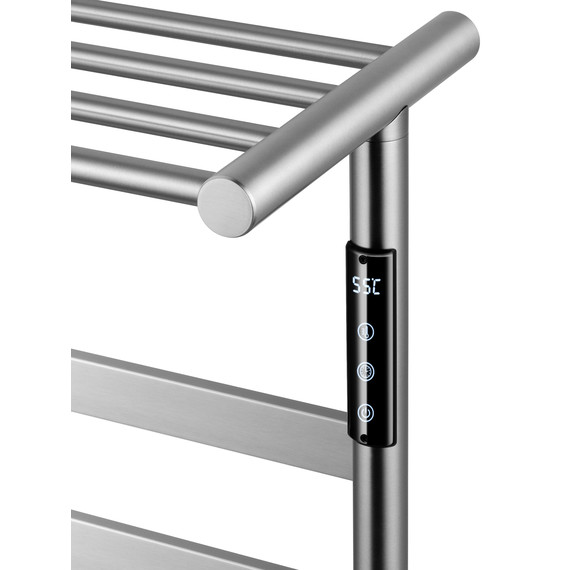 Полотенцесушитель электрический Wonzon & Woghand Essen с полкой П5 548x510 мм WW-A402-BR, никель - фото 3