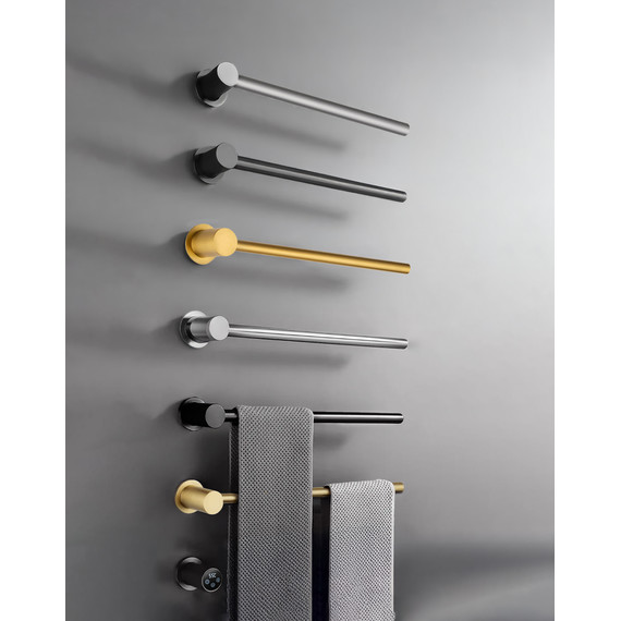 Полотенцесушитель электрический Wonzon & Woghand Hamburg П4 468x665 мм WW-AL314-BR, никель - фото 6