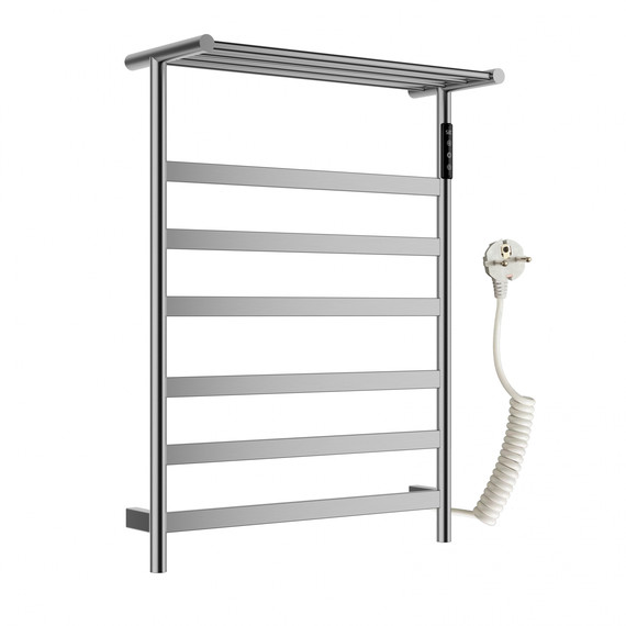 Полотенцесушитель электрический Wonzon & Woghand Essen с полкой П7 548x775 мм WW-A403-BR, никель - фото 