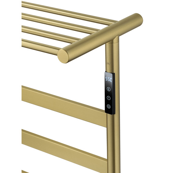 Полотенцесушитель электрический Wonzon & Woghand Essen с полкой П7 548x774 мм WW-A403-BG, золото - фото 4