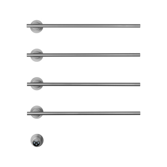 Полотенцесушитель электрический Wonzon & Woghand Dortmund П4 584x610 мм WW-A364-BR, никель - фото 2