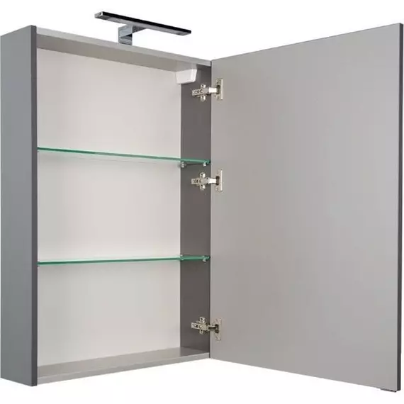 Зеркало-шкаф Aquanet Алвита 60 см 00183989, серый антрацит - фото 5