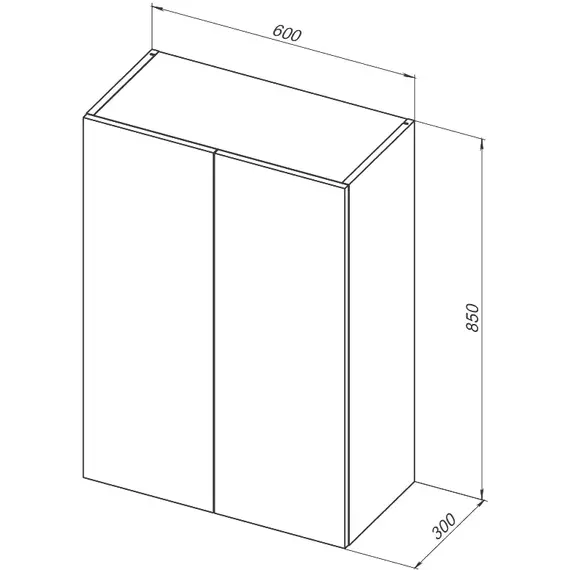 Шкаф подвесной Aquanet Вега 60 см 00329128, белый глянец - фото 8