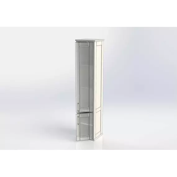 Пенал подвесной Aquanet Бостон М 36 см 00242219 R, белый матовый - фото 13