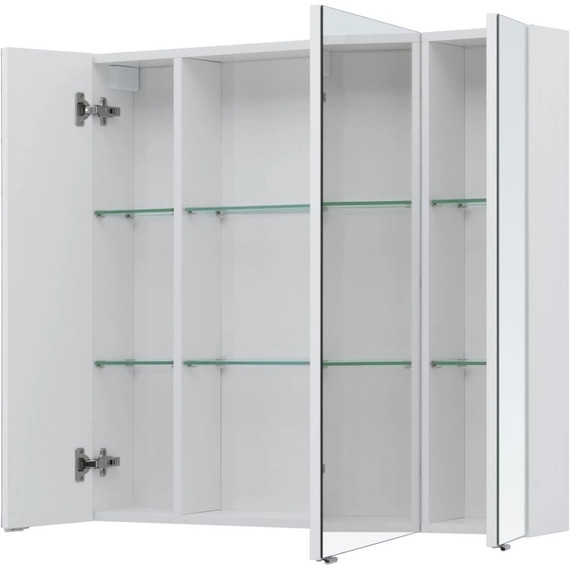 Зеркало-шкаф Aquanet Алвита new 90 см 00303897, белый матовый - фото 5