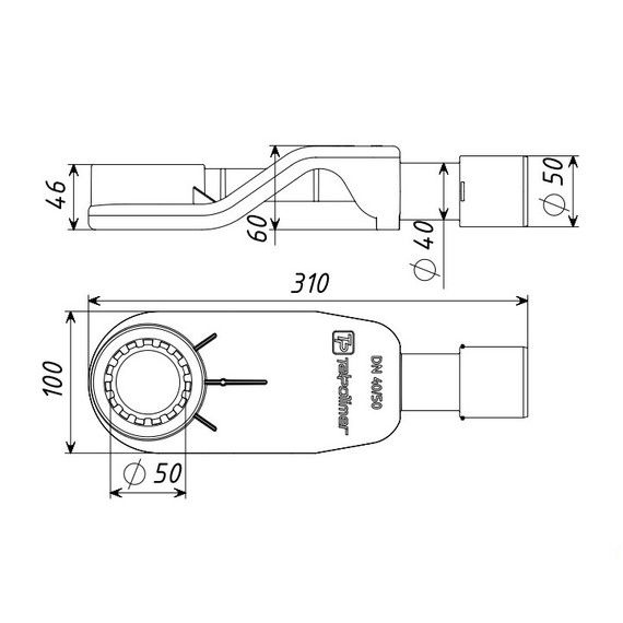 Трап Wonzon & Woghand 60 см WW-65406M-BR, никель - фото 6