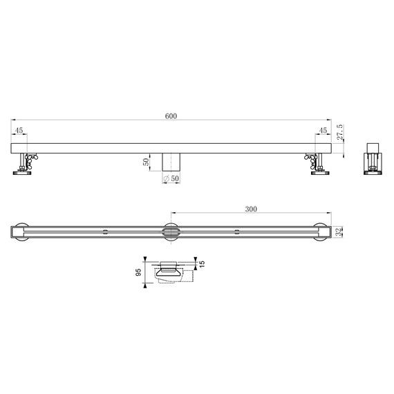 Трап Wonzon & Woghand 60 см WW-65406T-BR, никель - фото 7