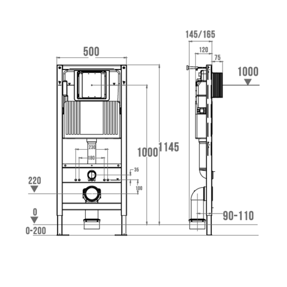 Инсталляция для унитаза Wonzon & Woghand WW-TI743A-H - фото 2