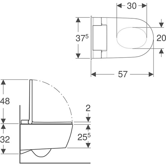 Унитаз-биде подвесной безободковый Geberit AquaClean Sela 146.220.11.1 с крышкой микролифт - фото 12
