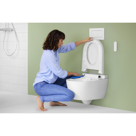 Унитаз-биде подвесной безободковый Geberit AquaClean Alba 146.350.01.1 с крышкой микролифт - фото 7