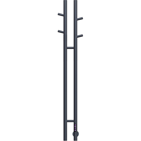 Полотенцесушитель электрический Vincea П2 122x1304 мм VTD-1D2GE, графит (возможность скрытого подключения) - фото 