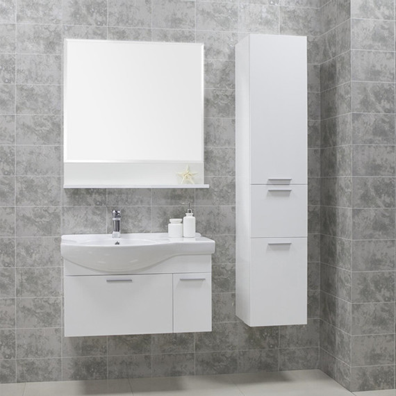 Пенал подвесной Акватон Инди 34 см с корзиной 1A188603ND010 - фото 5