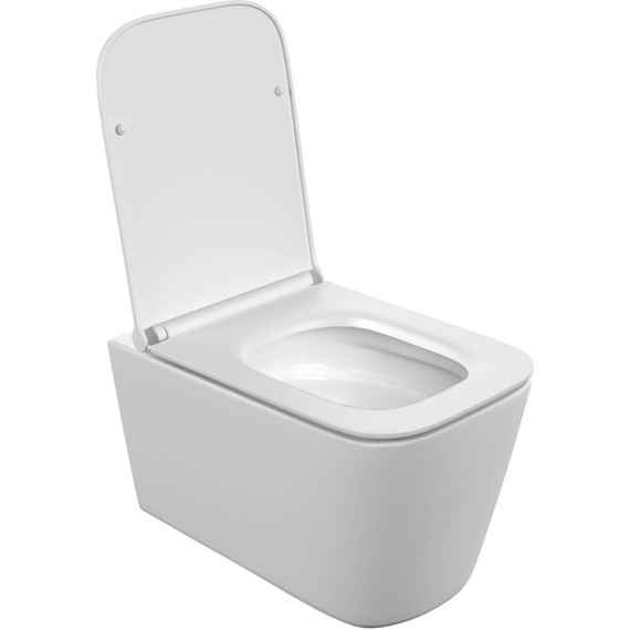 Унитаз подвесной безободковый Cersanit Crea Vortex DPL EO Slim A68916 с тонкой крышкой микролифт (система смыва Торнадо) - фото 3