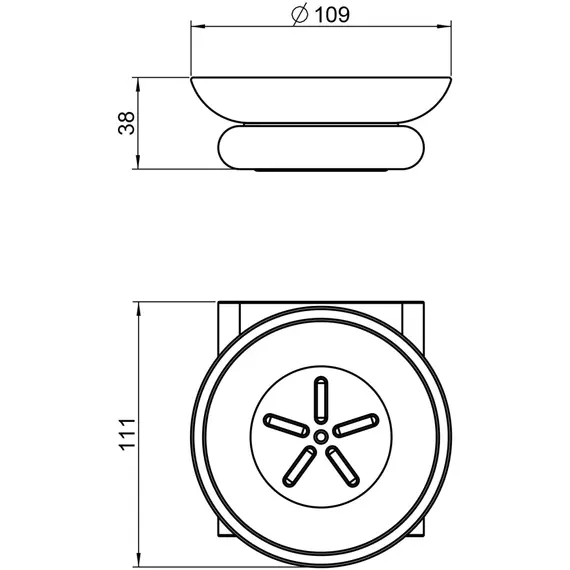 Мыльница Timo Luiro 18421/18, цвет чёрное золото - фото 2