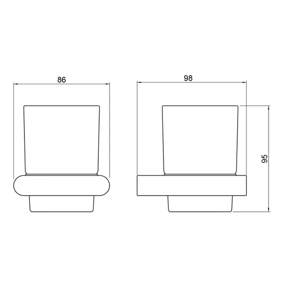Стакан для зубных щеток Timo Luiro 18432/17, цвет золото матовое - фото 2