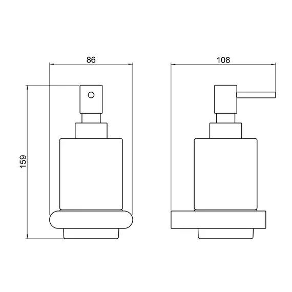 Дозатор для жидкого мыла Timo Luiro 18438/17, цвет золото матовое - фото 2