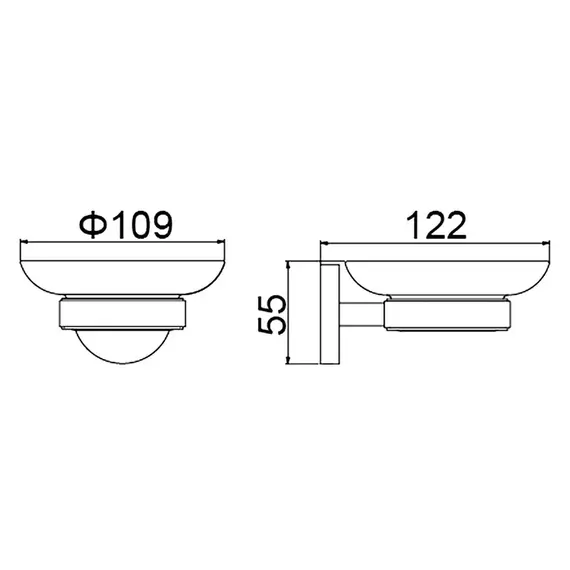 Мыльница Timo Saona 13021/16, цвет белый матовый - фото 2