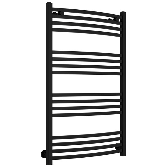 Полотенцесушитель водяной Сунержа Аркус П16 600x1000 мм 31-0251-1060, чёрный матовый - фото 