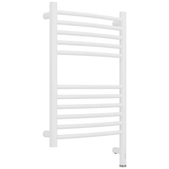 Полотенцесушитель электрический Сунержа Богема 3.1 П11 400x720 мм (выгнутая перемычка) 30-6003-6040 R, белый матовый - фото 