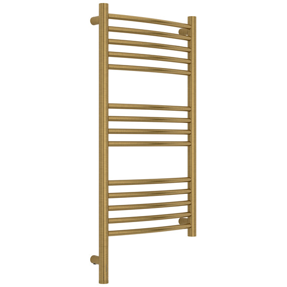 Полотенцесушитель электрический Сунержа Богема 3.1 П14 400x920 мм (выгнутая перемычка) 051-6002-8040 L, состаренная латунь - фото 