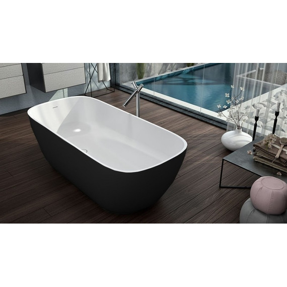 Ванна отдельностоящая Kolpa-San Gloria FS 180x80 см, черный - фото 