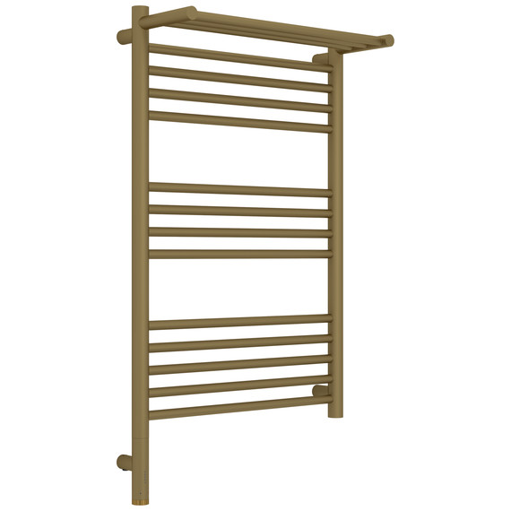 Полотенцесушитель электрический Сунержа Богема 3.1 с полкой П14 500x920 мм 032-6006-8050 L, золото матовое - фото 