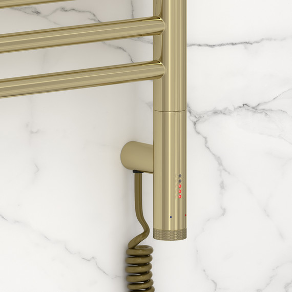 Полотенцесушитель электрический Сунержа Богема 3.1 П14 400x920 мм (прямая перемычка) 020-6005-8040 R, шампань - фото 3