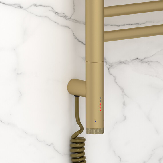 Полотенцесушитель электрический Сунержа Богема 3.1 П14 400x920 мм (прямая перемычка) 022-6004-8040 L, шампань матовый - фото 3