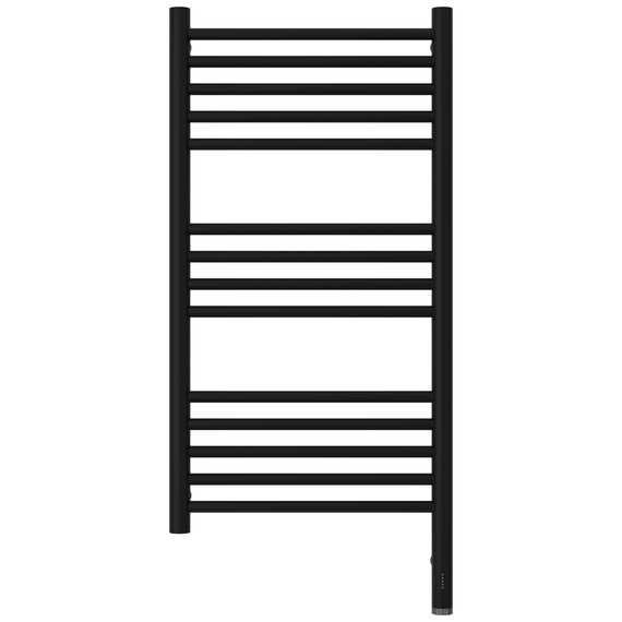 Полотенцесушитель электрический Сунержа Богема 3.1 П14 400x920 мм (прямая перемычка) 31-6005-8040 R, чёрный матовый - фото 2
