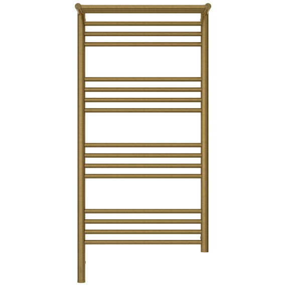 Полотенцесушитель электрический Сунержа Богема 3.1 с полкой П16 500x1120 мм 051-6006-1050 L, состаренная латунь - фото 2