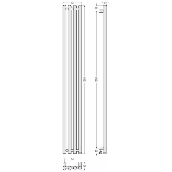 Полотенцесушитель электрический Сунержа Кантата 4.0 П4 150x1500 мм 03-0885-1559 R, золото - фото 5