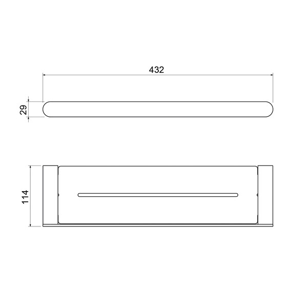 Полочка Timo Saona 13073/17, цвет золото матовое - фото 2