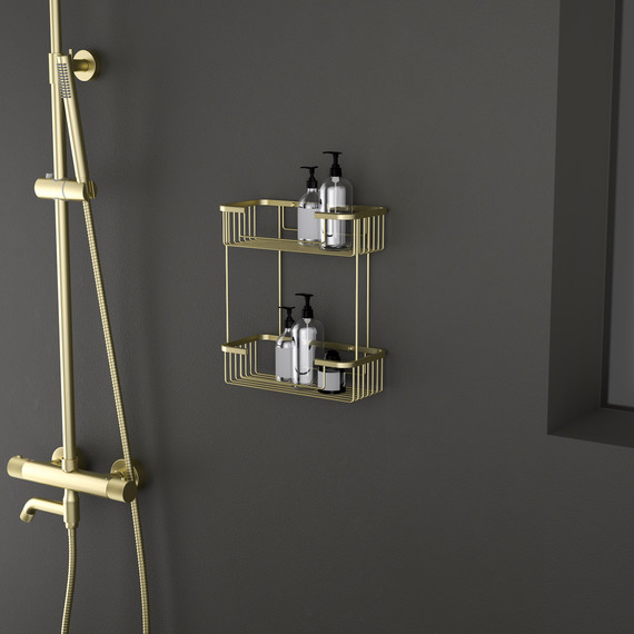 Полочка Timo Saona 13083/17, цвет золото матовое - фото 4