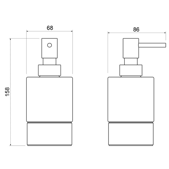 Дозатор для жидкого мыла Timo Saona 13239/18, цвет чёрное золото - фото 2