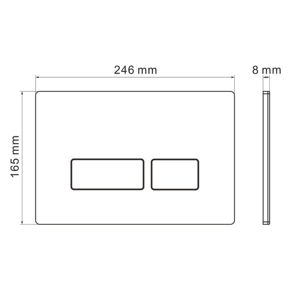 Кнопка смыва Grossman Pragma 700.K31.03.210.210, чёрный матовый - фото 5