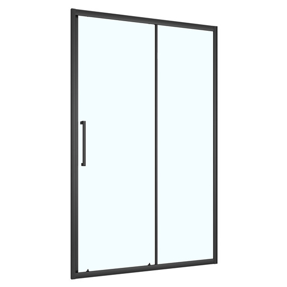 Душевая дверь Loranto 110 см CS-AB03B-110, чёрный матовый/прозрачное - фото 