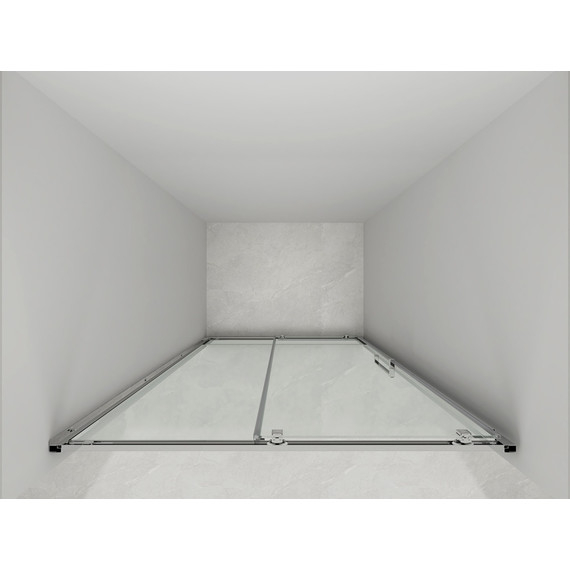 Душевая дверь Loranto 130 см CS-AB03B-130, чёрный матовый/прозрачное - фото 2