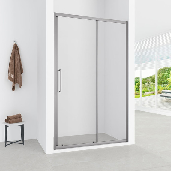 Душевая дверь Loranto 120 см CS-AB03GG-120, серый матовый/прозрачное - фото 5