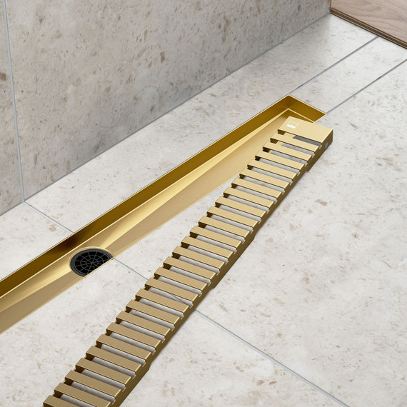 Трап Timo Drain System 90 см DS230109/17, золото матовое - фото 2