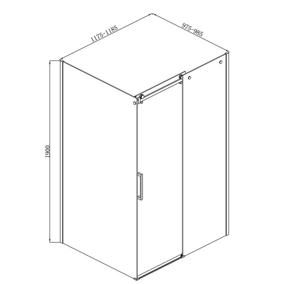 Душевое ограждение Loranto NEO 100x120 см CS-22111-100 (стекло 8 мм) серебро/прозрачное - фото 3